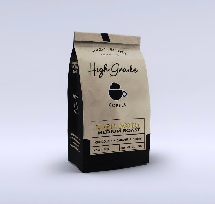 Bundle of 4 High Grade Medium Roasted Coffee Ground - 12oz - High Grade Coffee